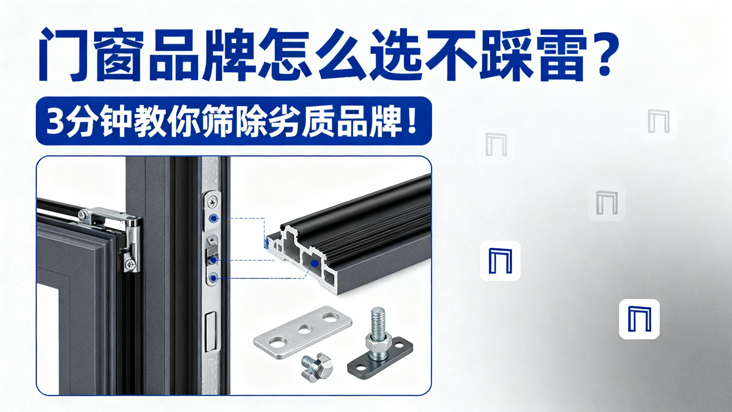 門窗品牌怎么選不踩雷？3分鐘教你篩除劣質(zhì)品牌！
