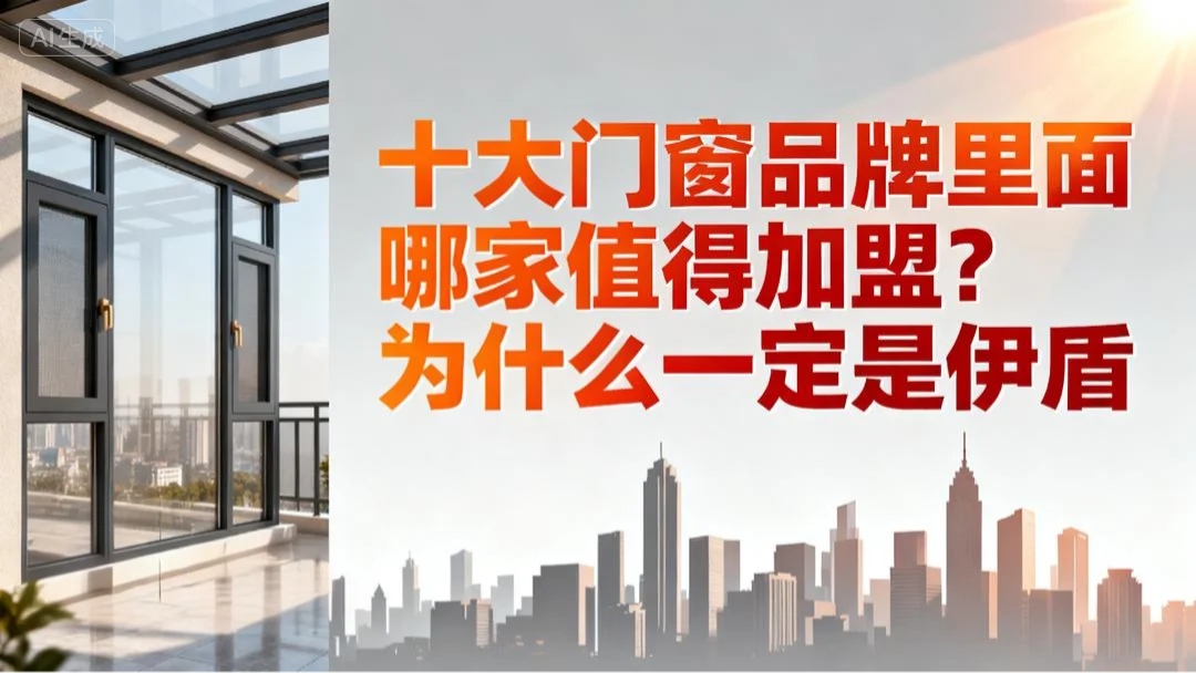 十大門窗品牌里面哪家值得加盟？為什么一定要選伊盾！