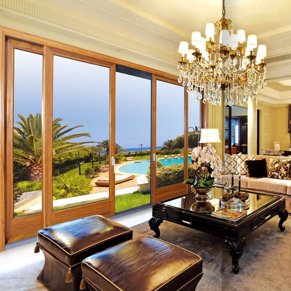 鋁木重型推拉門