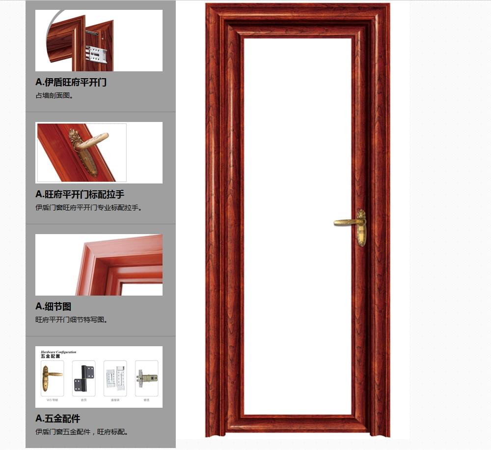 a旺府系列平開(kāi)門產(chǎn)品描述