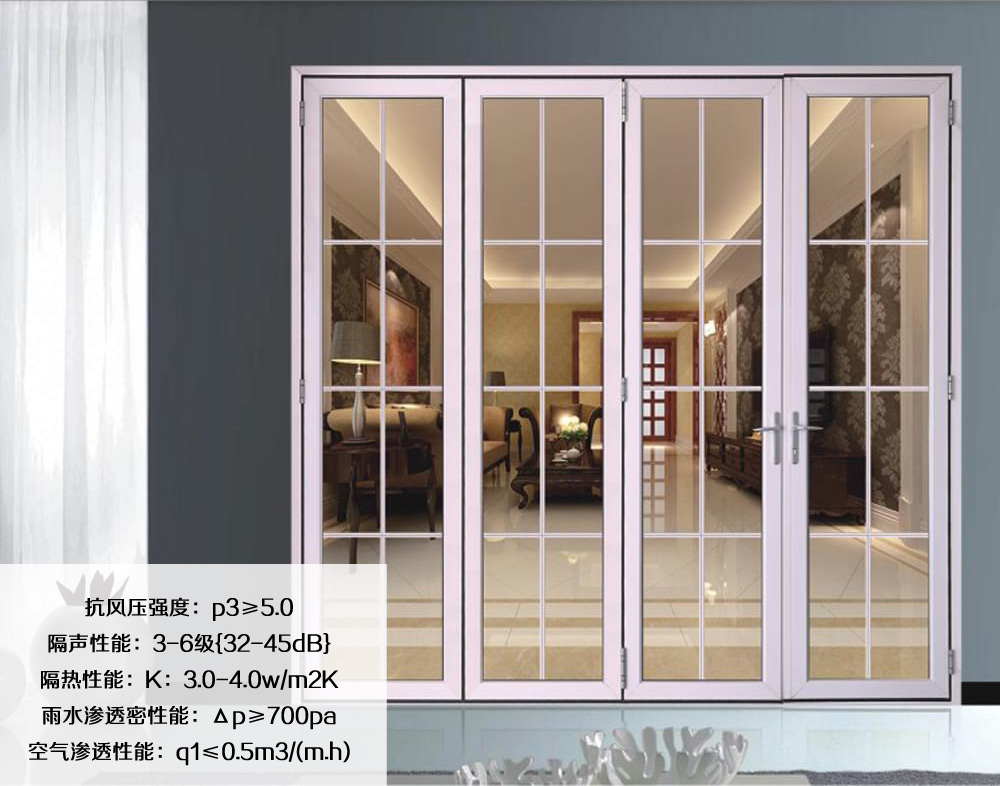 Y展廳折疊門產品參數