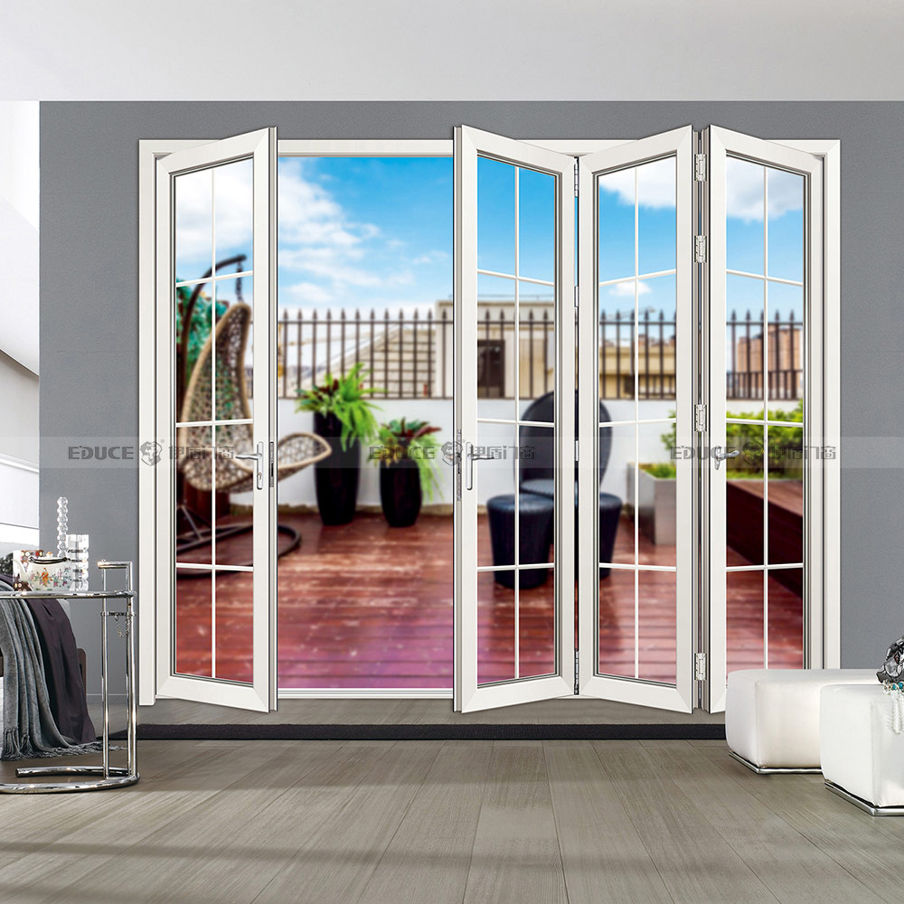 鋁合金展示廳玻璃折疊門 鋁合金展示廳玻璃折疊門